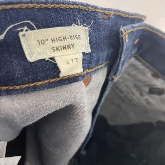 Madewell Blue 10” High Rise Skinny Jeans - Picture 9 of 10